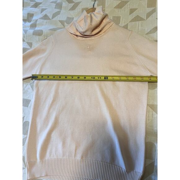 VTG Givenchy Sport Pink Turtleneck Qiana Nylon Size 36 - Picture 9 of 13